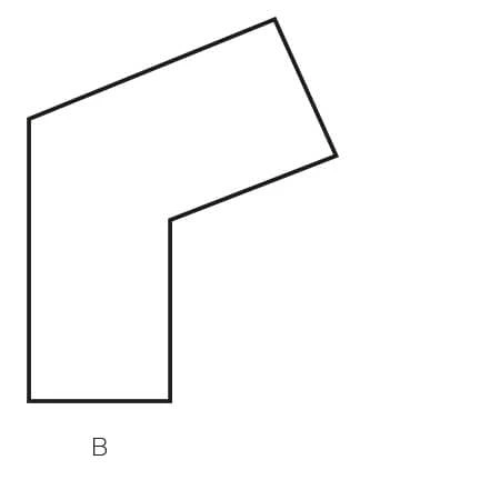 Zeichnung Ecke außer 90°