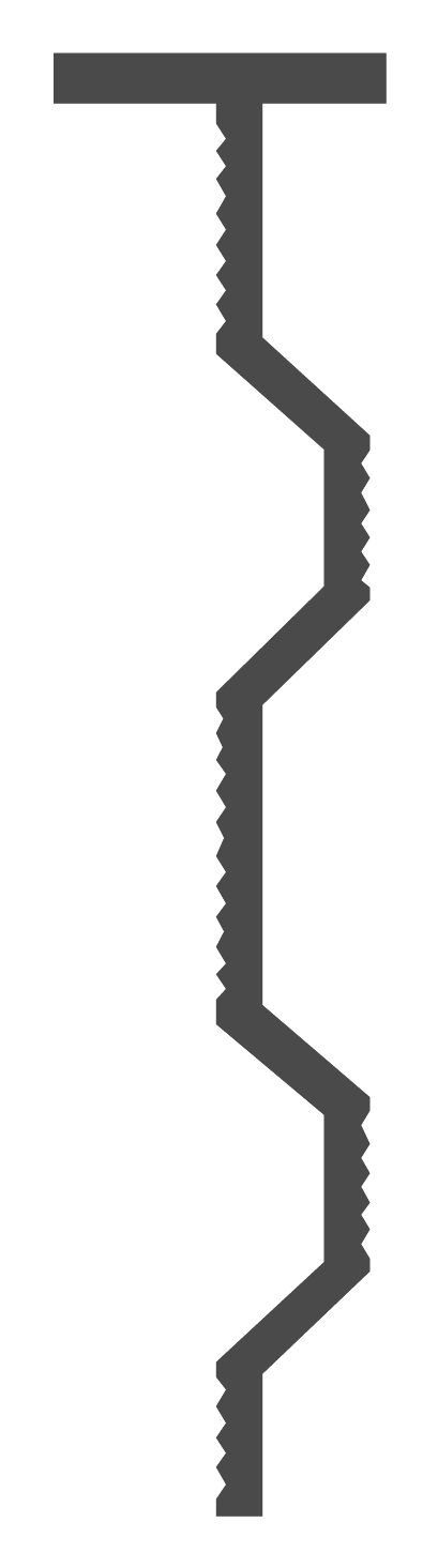 Querschnitt Wandanschlussprofil WA 19
